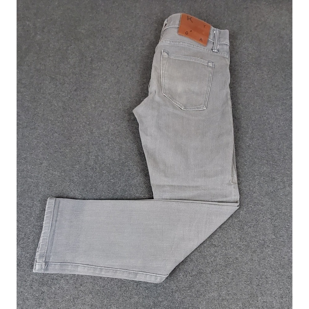 Hiroshi Kato Jeans Mens 29 (30x27.5) Pen Slim Gray Selvedge Denim Made in USA